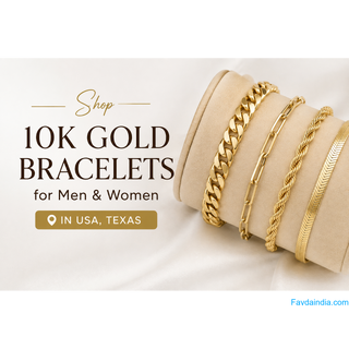 Shop 10k Gold Bracelets for Men & Women in Usa,Texas