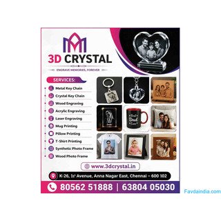 Are You looking for best Customized crystal photo gifts  in Chennai?
