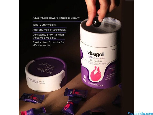 Strong hair, skin and nails gummies for complete health