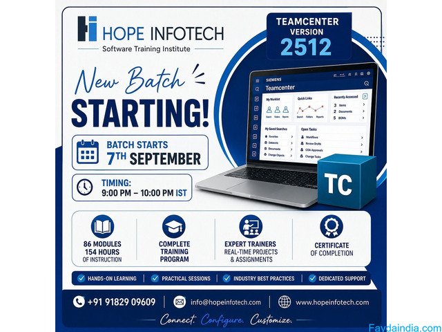 Best Teamcenter Training Institute in Hyderabad | Online Teamcenter Course