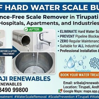 Looking for Maintenance-Free Hard Water Scale Removal in Tirupati?