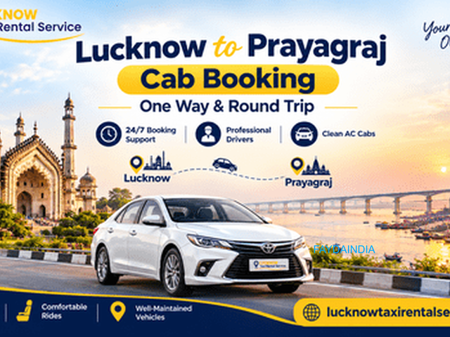 Lucknow to Prayagraj Cab Booking One Way & Round Trip