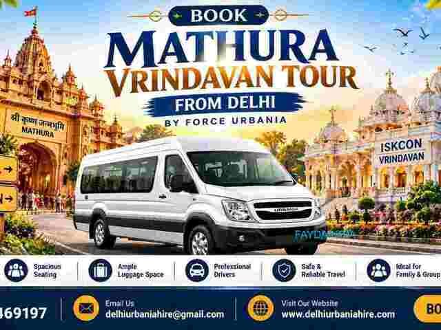 Delhi Urbania Hire - Comfortable Mathura Vrindavan Trip from Delhi with Urbania
