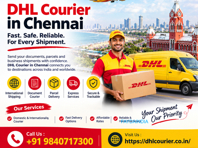 Reliable DHL Courier in Chennai for Domestic & International Shipping