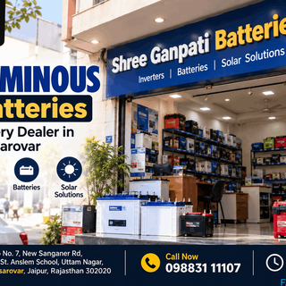 Shree Ganpati Batteries-Luminous Battery Dealer in Mansarovar